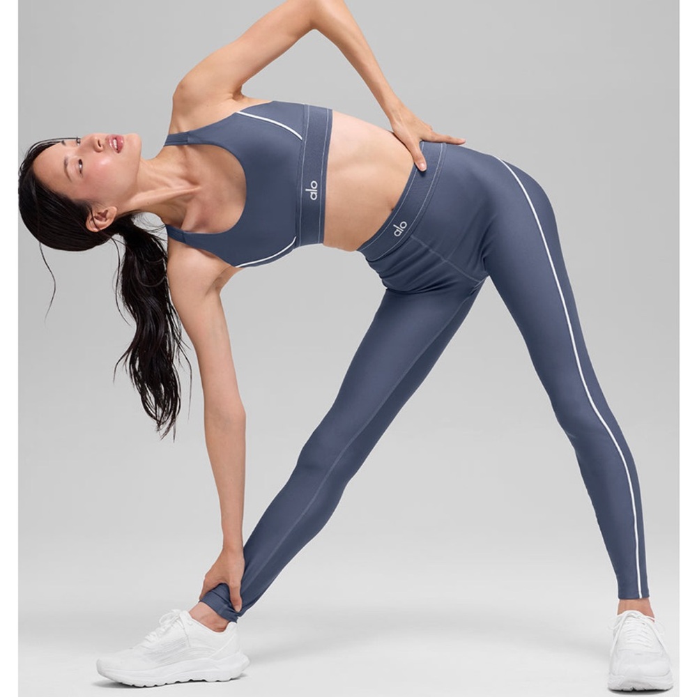 ALO Yoga Airlift High-Waist Suit
Up Legging - Bluestone/White-XS-NWT - Picture 5 of 9